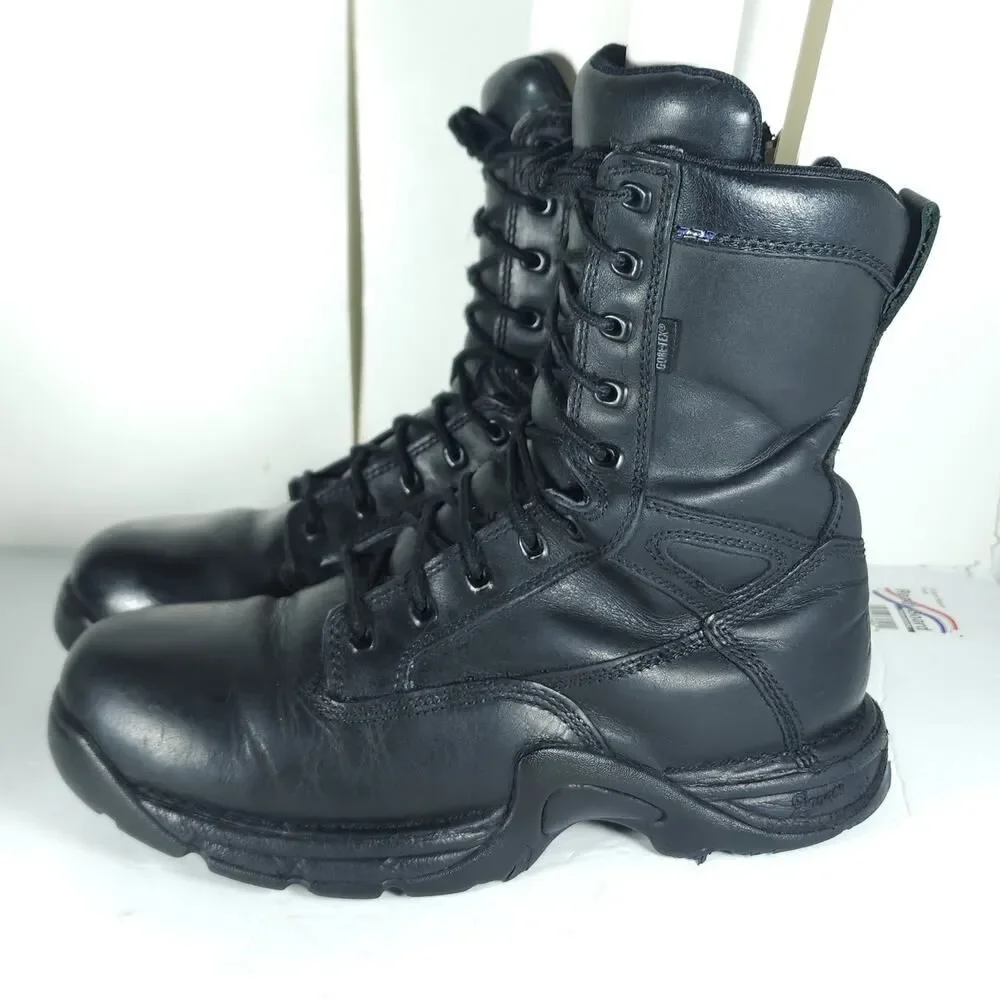 Danner Men’s Striker II GTX 8” US10D Black Leather Laceup Tactical Combat Boots